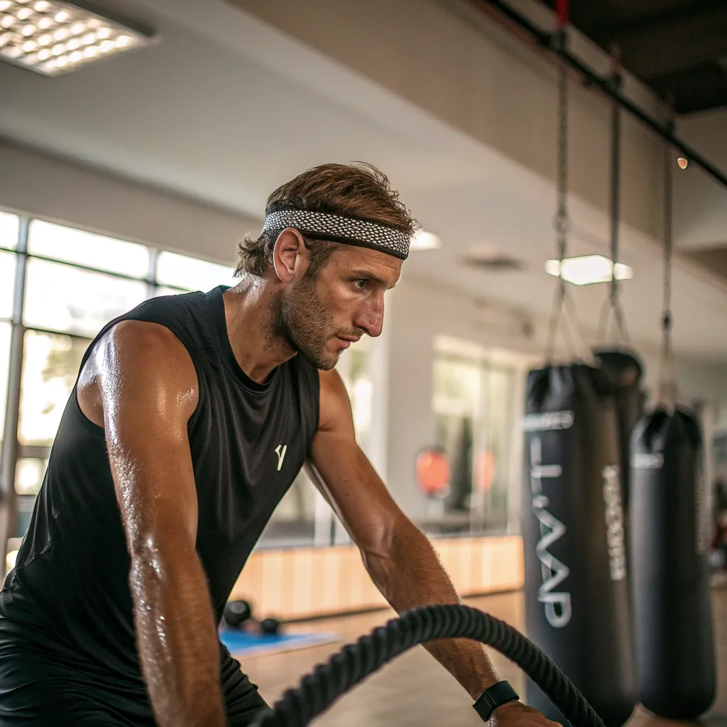 David training at the Lorvanthiros facility